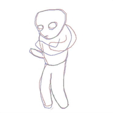 間の絵を描く前